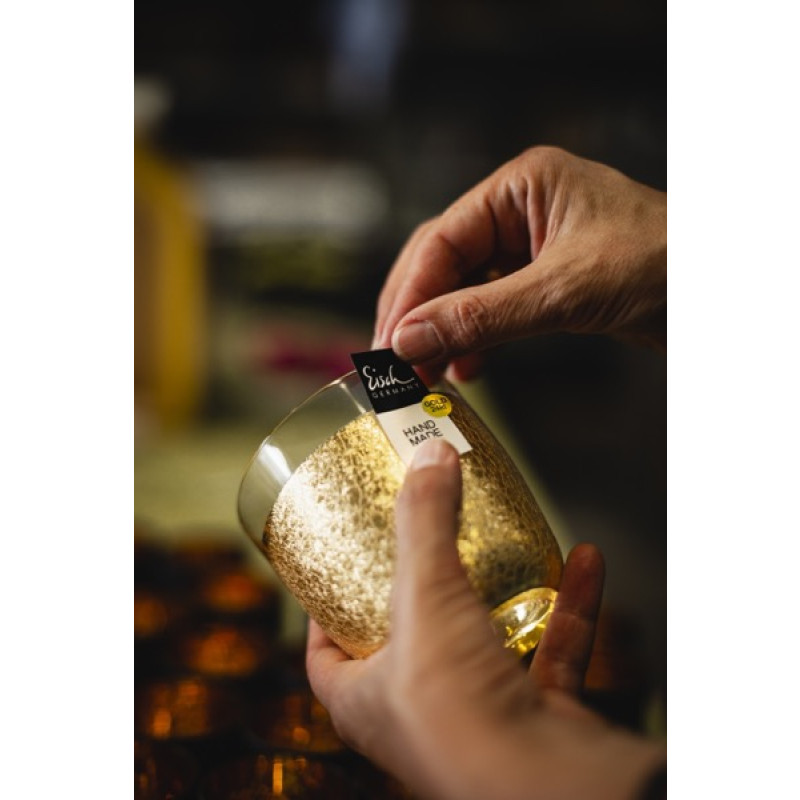 Trinkglas Sektbecher Gold Glasshop Eisch | Geschenk Rush