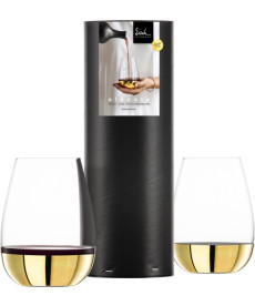 Allround/Wein-Becher Rotweinglas ELEVATE gold - 2 Stück in Geschenkröhre