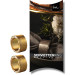 2 Serviettenringe gold Gold Rush 5 cm - im Geschenkkarton 